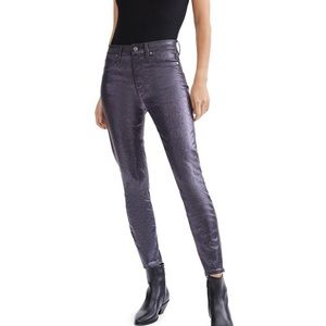7 FOR ALL MANKIND Skinny in Black Glitter